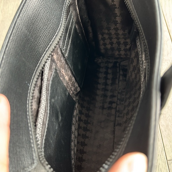 Karl Lagerfeld black leather tote - Picture 2 of 6